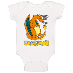 Charizard Smokemon Weed Smoking Pokemon Character Baby One Piece