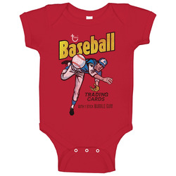 Topps Baseball Card Retro Baby One Piece Topps Baseball Card Retro Baby One Piece