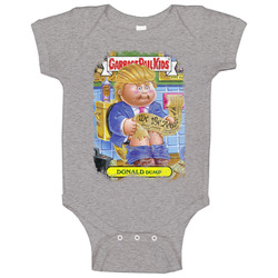 Donald Dump Funny Garbage Pail Kids Worn Look Vintage Unisex Baby One Piece Donald Dump Funny Garbage Pail Kids Worn Look Vintage Unisex Baby One Piece