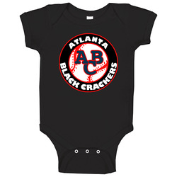 Atlanta Black Crackers Negro Baseball Team Retro Baby One Piece Atlanta Black Crackers Negro Baseball Team Retro Baby One Piece