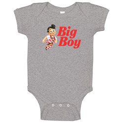 Big Boy Burger Restaurant Logo Baby One Piece Big Boy Burger Restaurant Logo Baby One Piece