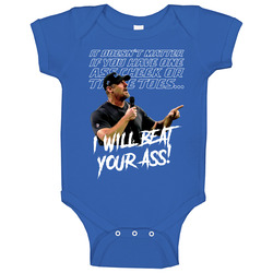 I Will Beat Your Ass Dan Campbell Baby One Piece I Will Beat Your Ass Dan Campbell Baby One Piece