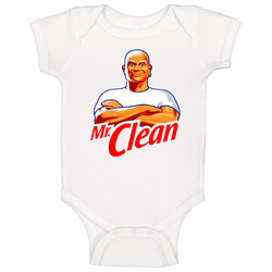 Mr Clean Cleaning Supply Mascot Baby One Piece Mr Clean Cleaning Supply Mascot Baby One Piece