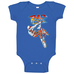 Rad, T-Shirt, BMX, Movie, Retro, 80's, 1980's, Freestyle, Hutch, GT, Haro Baby One Piece Rad, T-Shirt, BMX, Movie, Retro, 80's, 1980's, Freestyle, Hutch, GT, Haro Baby One Piece