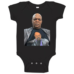 Samuel L Jackson Wearing Selfie Inception Indulgence Baby One Piece Samuel L Jackson Wearing Selfie Inception Indulgence Baby One Piece