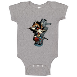 Rocket Raccoon Guardians Baby One Piece Rocket Raccoon Guardians Baby One Piece