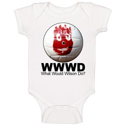 Wilson Castaway Volleyball Funny Baby One Piece Wilson Castaway Volleyball Funny Baby One Piece