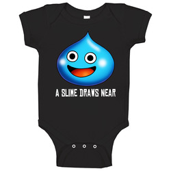 Dragon Quest Slime Game - Black Baby One Piece Dragon Quest Slime Game - Black Baby One Piece