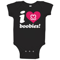 I Love Boobies Baby One Piece I Love Boobies Baby One Piece