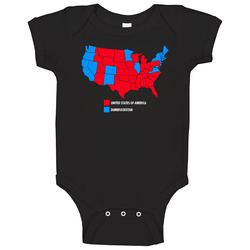United States Of America Dumbfuckistan Republican Kid Rock Baby One Piece United States Of America Dumbfuckistan Republican Kid Rock Baby One Piece