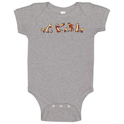 Calvin And Hobbes Dance Cartoon Baby One Piece Calvin And Hobbes Dance Cartoon Baby One Piece