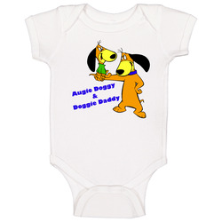 Augie Doggie Doggy Daddy White Baby One Piece Augie Doggie Doggy Daddy White Baby One Piece