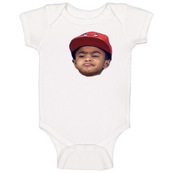 Derrick Rose Wears T Shirt Son Meme Face Basketball Baby One Piece Derrick Rose Wears T Shirt Son Meme Face Basketball Baby One Piece