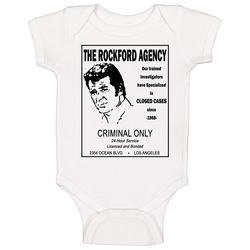 Rockford Files Jim Yellow Pages Ad (2).jpg Baby One Piece Rockford Files Jim Yellow Pages Ad (2).jpg Baby One Piece