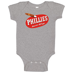 Phillies Blunt Philly Smoke Cigar Baby One Piece Phillies Blunt Philly Smoke Cigar Baby One Piece