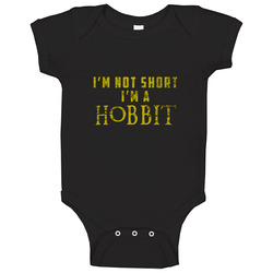 Lord Of The Rings, Lord Of The Rings Hobbit T Shirt,i'm Not Short I'm A Hobbit Baby One Piece Lord Of The Rings, Lord Of The Rings Hobbit T Shirt,i'm Not Short I'm A Hobbit Baby One Piece