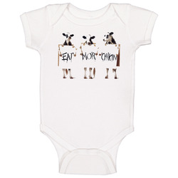 Eat More Chicken Funny Baby One Piece Eat More Chicken Funny Baby One Piece