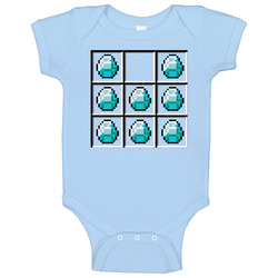 Minecraft Diamond Crafting Game Pc Baby One Piece