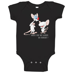 Pinky And The Brain Tv Show Cartoon Baby One Piece Pinky And The Brain Tv Show Cartoon Baby One Piece