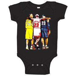 Michael Jordan Kobe Bryant Lebron James Basketball Art Baby One Piece Michael Jordan Kobe Bryant Lebron James Basketball Art Baby One Piece