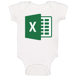 The Quotable Tees Microsoft Excel Logo Baby One Piece