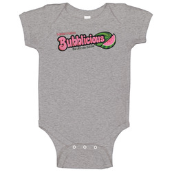 Watermelon Bubblicious Bubble Gum Retro Baby One Piece