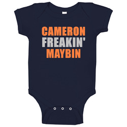 Cameron Maybin Freakin Detroit Michigan Baseball Sports Baby One Piece Cameron Maybin Freakin Detroit Michigan Baseball Sports Baby One Piece