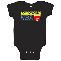 Cbs Sports Nba Retro Basketball Game Intro Basketball Fan Baby One Piece Cbs Sports Nba Retro Basketball Game Intro Basketball Fan Baby One Piece