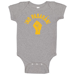 No Pasaran! They Shall Not Pass - Protest Shirt with Raised Fist Baby One Piece No Pasaran! They Shall Not Pass - Protest Shirt with Raised Fist Baby One Piece