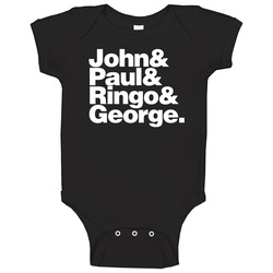 John Paul George Ringo Legends Music Baby One Piece John Paul George Ringo Legends Music Baby One Piece