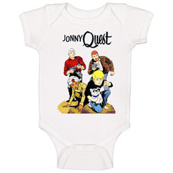 Jonny Quest Cool Retor Group Baby One Piece Jonny Quest Cool Retor Group Baby One Piece