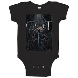 Game Of Thrones Season 8 Jon Snow Iron Throne Distressed T Baby One Piece Game Of Thrones Season 8 Jon Snow Iron Throne Distressed T Baby One Piece