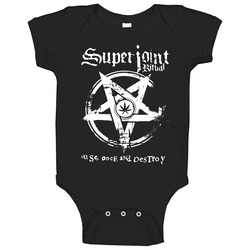 Superjoint Ritual Rock Band Use Once And Destroy Standard Black S - 5xl Baby One Piece Superjoint Ritual Rock Band Use Once And Destroy Standard Black S - 5xl Baby One Piece