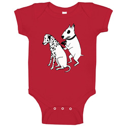 Dalmatian Dog, Tattoo Funny Bull Terrier Baby One Piece Dalmatian Dog, Tattoo Funny Bull Terrier Baby One Piece