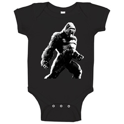 King Kong Silhouette Spooky Halloween Baby One Piece King Kong Silhouette Spooky Halloween Baby One Piece
