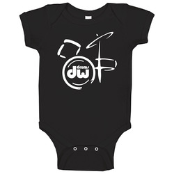 Dw Drums Variant Black Baby One Piece Dw Drums Variant Black Baby One Piece