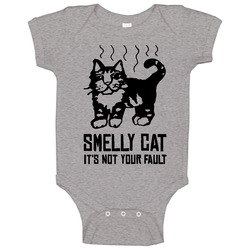 Friends Sitcom Smelly Cat Baby One Piece Friends Sitcom Smelly Cat Baby One Piece