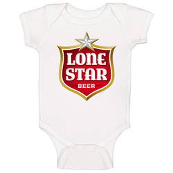 Lone Star Beer Logo Drinking Baby One Piece Lone Star Beer Logo Drinking Baby One Piece