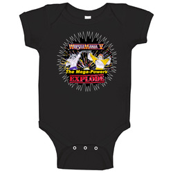 Hulk Hogan Mega Powers Wrestling Baby One Piece Hulk Hogan Mega Powers Wrestling Baby One Piece
