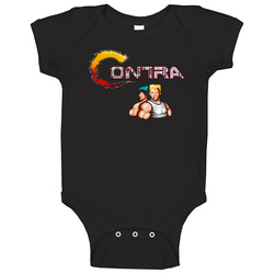 Contra Video Game Retro 80s Baby One Piece Contra Video Game Retro 80s Baby One Piece