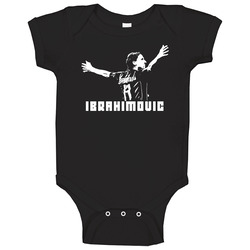 Zlatan Ibrahimovic Ac Milan Sweden Soccer Baby One Piece Zlatan Ibrahimovic Ac Milan Sweden Soccer Baby One Piece