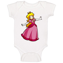 Princess Peach Super Mario Baby One Piece Princess Peach Super Mario Baby One Piece