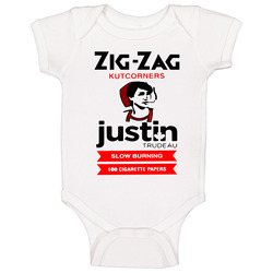 Zig-zag Justin Trudeau Liberal Pot Weed Zigzags Baby One Piece Zig-zag Justin Trudeau Liberal Pot Weed Zigzags Baby One Piece