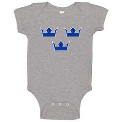 Team Sweden Crown Hockey T S Baby One Piece Team Sweden Crown Hockey T S Baby One Piece