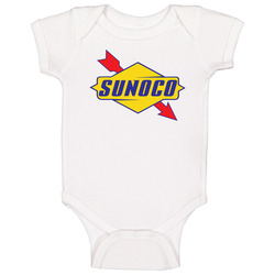 Sunoco Gas T-Shirt racing swag t-shirt retro style NASCAR F1 INDY Baby One Piece