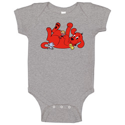 Clifford The Big Red Dog Children's Book Baby One Piece Clifford The Big Red Dog Children's Book Baby One Piece