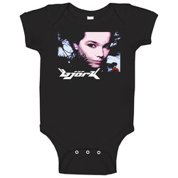 Bjork Rock Black Baby One Piece Bjork Rock Black Baby One Piece
