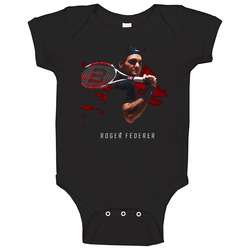 Roger Federer Tennis Baby One Piece Roger Federer Tennis Baby One Piece