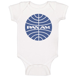 Pan Am Airline Logo Retro Baby One Piece Pan Am Airline Logo Retro Baby One Piece