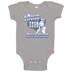 Hangover Drunk Week Long Weather Forecast Baby One Piece Hangover Drunk Week Long Weather Forecast Baby One Piece